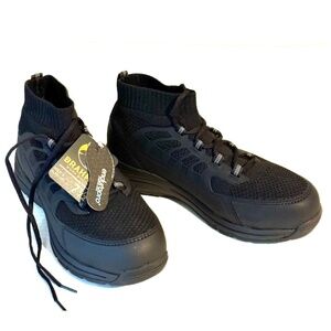 NEW - Brahma Mens Shoes Sz: 7.5 / Steel Toe Work Boots  - Ankle Knit Upper